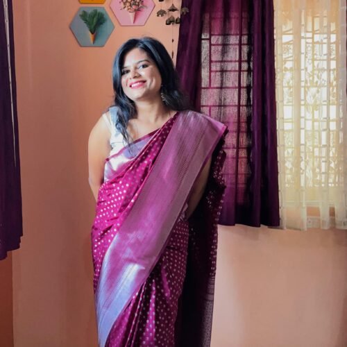 Gulab Resham Banarasi Saree