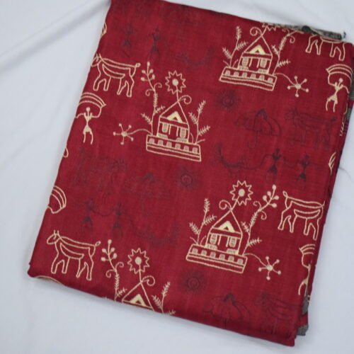 Artisanal Sketch Embroidered Saree