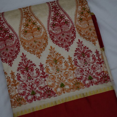 Heritage Paisley Embroidered Saree
