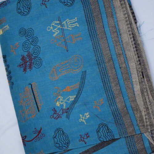 Avian Garden Embroidered Saree