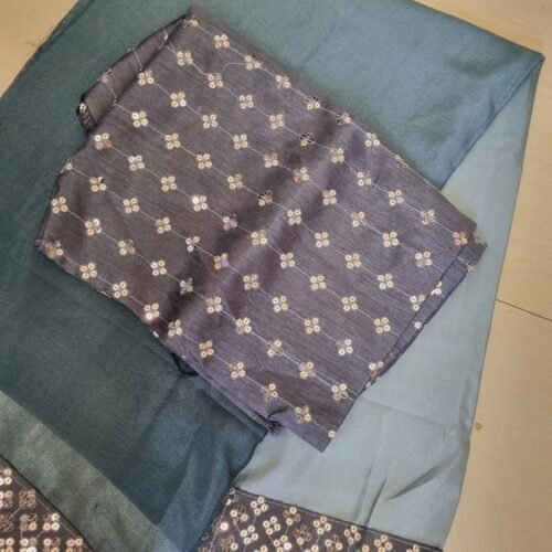 Sterling Ombre Sequin Saree