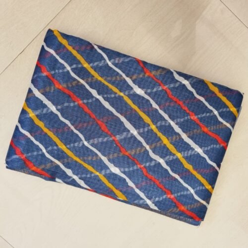 Azure Leheriya Print Saree